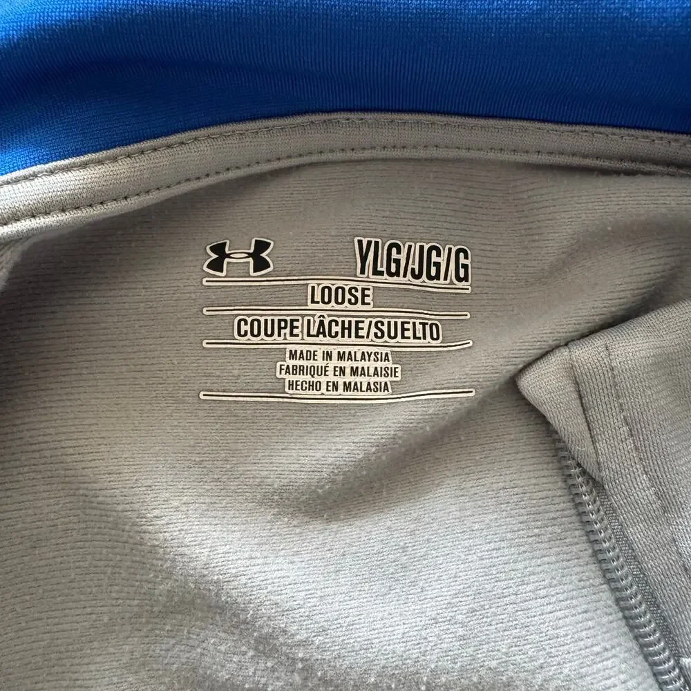 Under Armour Loose Fit, Zip Down Jacket in Blue/Gray
